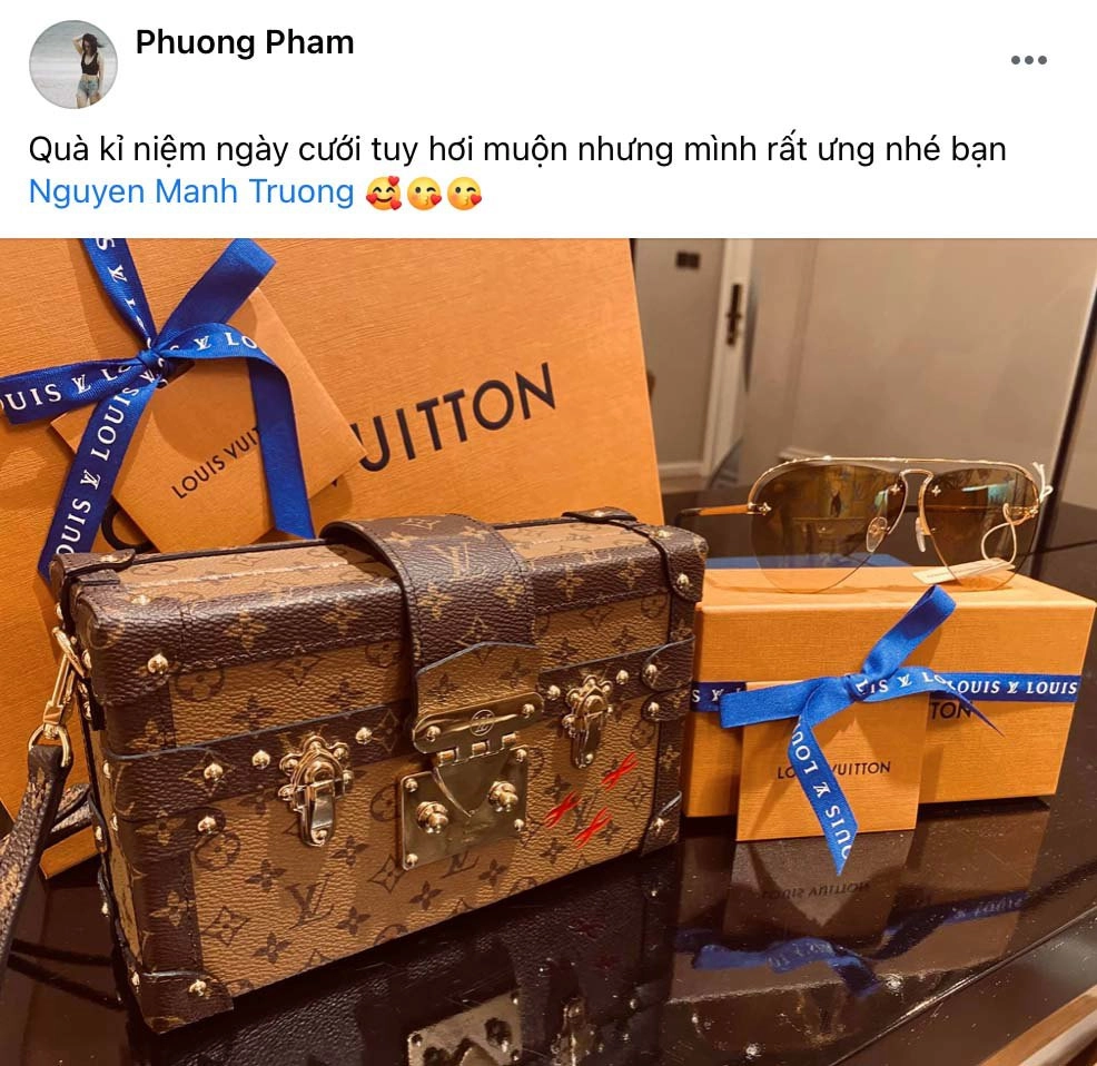 Khéo chiều vợnhư mạnh trường tặng túi hiệu trăm triệu làm vợ chốt hạ câu mát lòng - 3