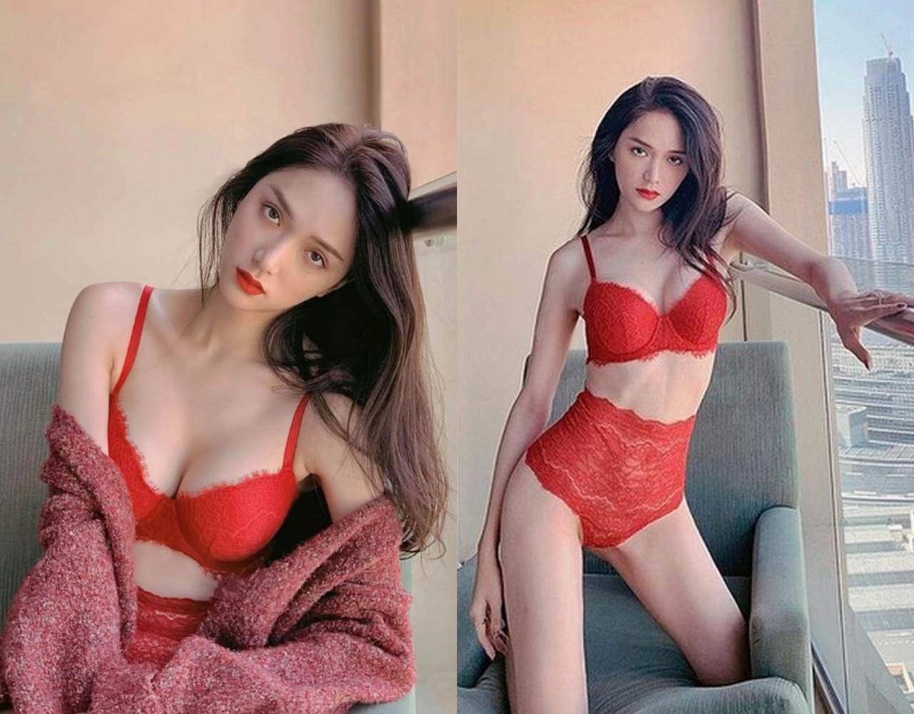 Khi 2 hoa hậu có cặp tuyết lê ngoại cỡ gặp nhau cđm phân vân không biết nên chọn ai - 11