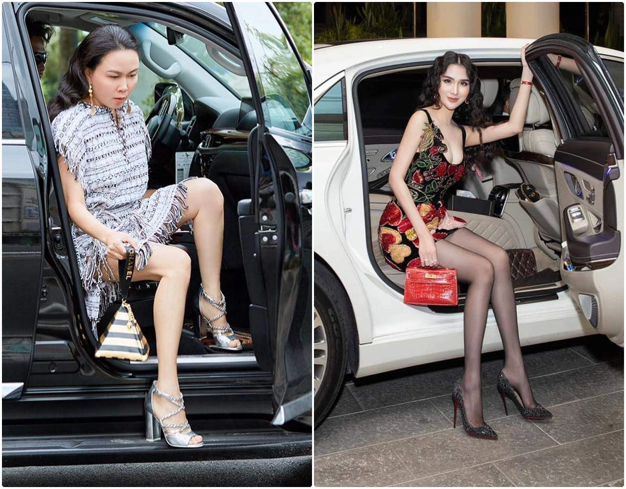Khoảnh khắc xuống xe của sao việt ngọc loan sang chảnh ngọc trinh có còn thần thái - 5