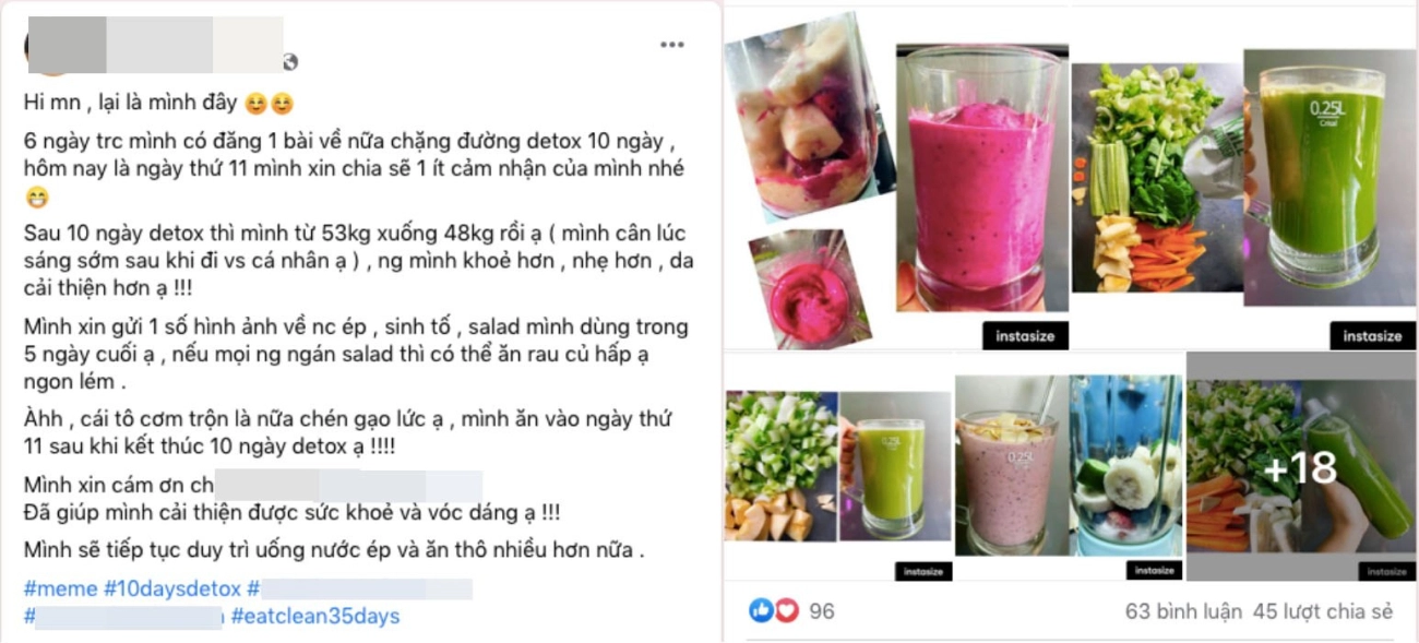 Không ăn cơm và tập luyện 9x sài gòn detox 10 ngày trước tết với đồ thô giảm liền 5kg - 1