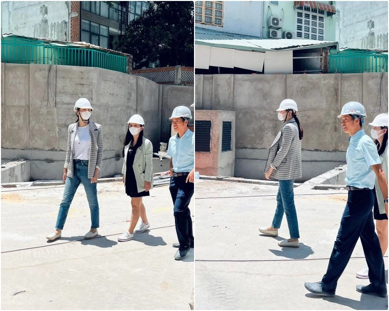 Không chấp nhận là bình phong đàm thu trang ra công trường bỏ cao gót mũ bảo hộ giản dị vest chuẩn mực - 1