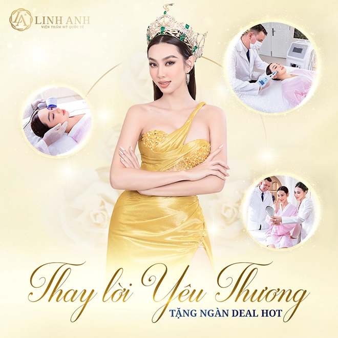 Khuyến mãi 83 siêu ngọt ngào cùng hoa hậu thùy tiên tại thẩm mỹ quốc tế linh anh - 1