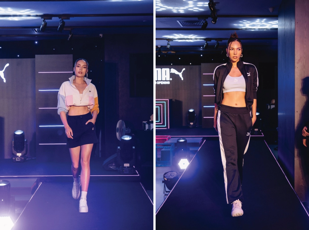 Kỳ duyên minh triệu cùng tyhd thùy dương lên đồ công phá sàn catwalk của puma vincom đồng khởi - 1