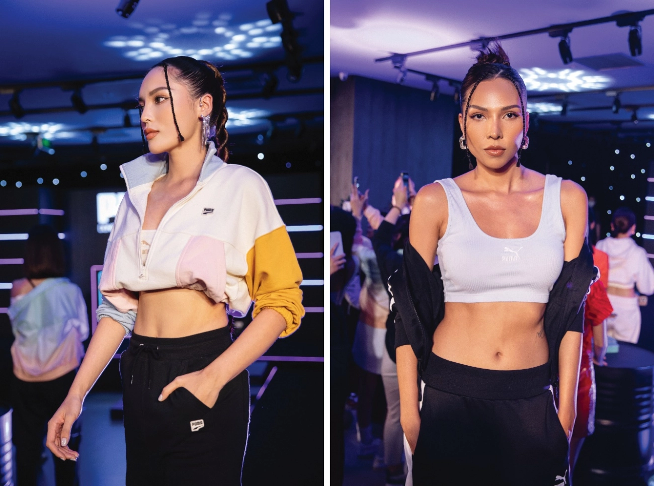Kỳ duyên minh triệu cùng tyhd thùy dương lên đồ công phá sàn catwalk của puma vincom đồng khởi - 2