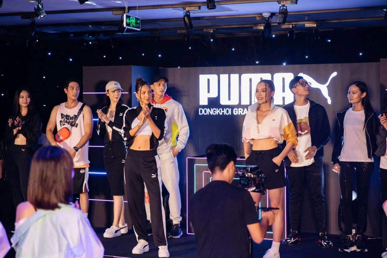 Kỳ duyên minh triệu cùng tyhd thùy dương lên đồ công phá sàn catwalk của puma vincom đồng khởi - 4