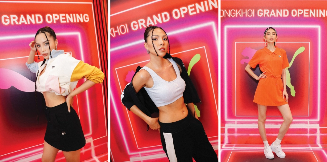 Kỳ duyên minh triệu cùng tyhd thùy dương lên đồ công phá sàn catwalk của puma vincom đồng khởi - 6
