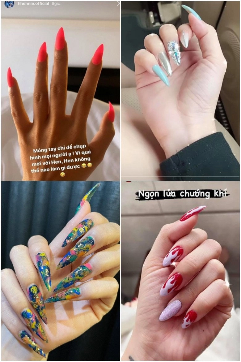 Là nữ hoàng chơi trội nhưng ngọc trinh chỉ làm nail kiểu này nhìn qua là thấy đi ngược xu thế - 1