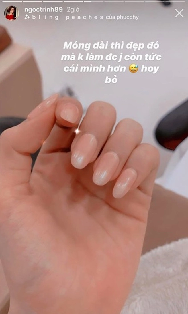 Là nữ hoàng chơi trội nhưng ngọc trinh chỉ làm nail kiểu này nhìn qua là thấy đi ngược xu thế - 11