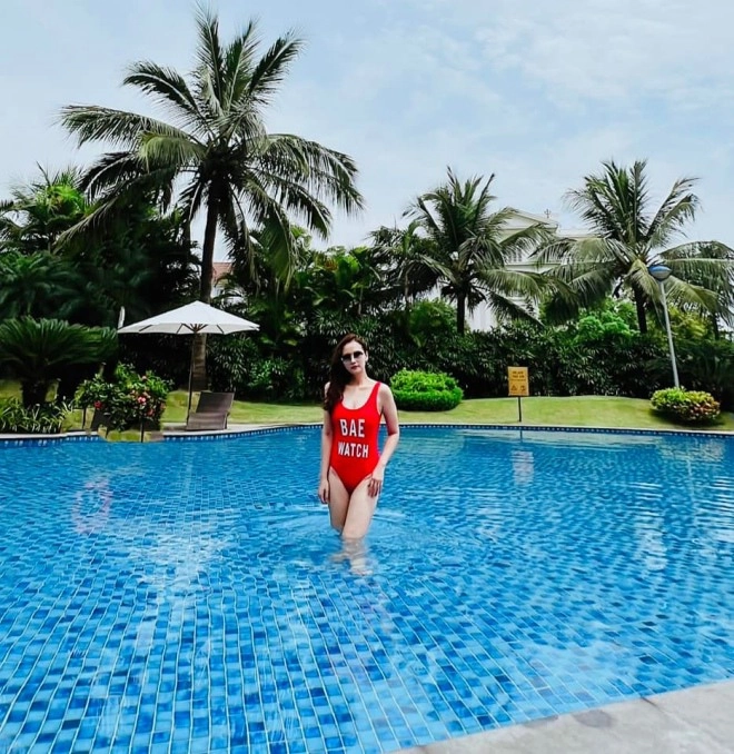 Lã thanh huyền khoe biệt thự khu nhà giàu bể bơi rộng như resort nhà riêng còn choáng hơn - 4