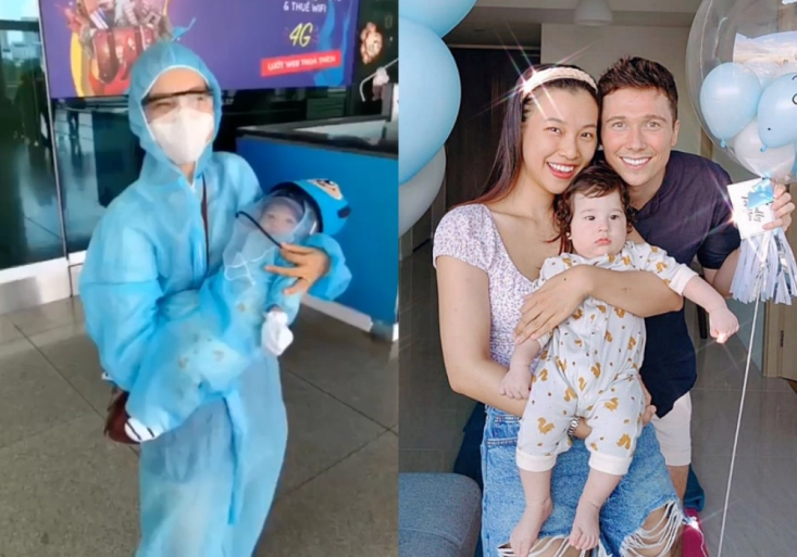 Lần đầu đi máy bay con cường đôla ngoan ngoãn leon khiến hà hồ muốn đội quần - 3