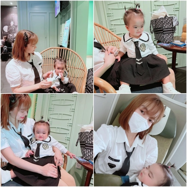 Lần đầu đi máy bay con cường đôla ngoan ngoãn leon khiến hà hồ muốn đội quần - 6
