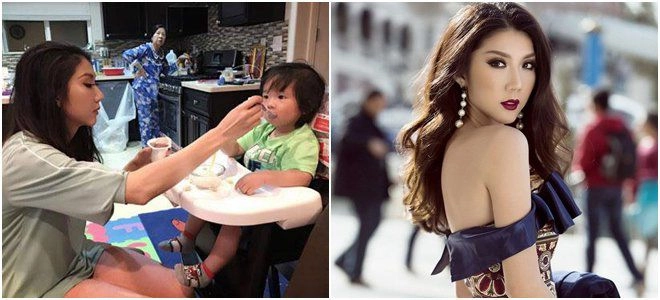 Lan khuê đến trường đón con tan học nhưng bé khóc ầm vì bộ quần áo của mẹ - 14