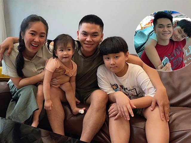 Lê phương khoe con trai tình cảm với em gái cùng mẹ khác cha ra dáng anh cả đĩnh đạc - 11