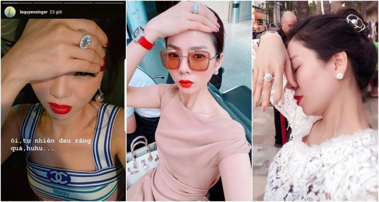 Lệ quyên-phạm hương xứng danh hồng nhan bạc tỷ khoe nhan sắc là phụ khoe nhẫn kim cương là chính - 2