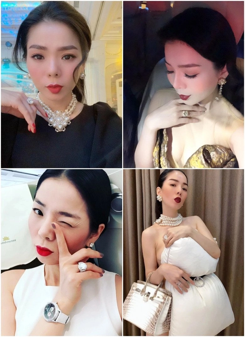 Lệ quyên-phạm hương xứng danh hồng nhan bạc tỷ khoe nhan sắc là phụ khoe nhẫn kim cương là chính - 6
