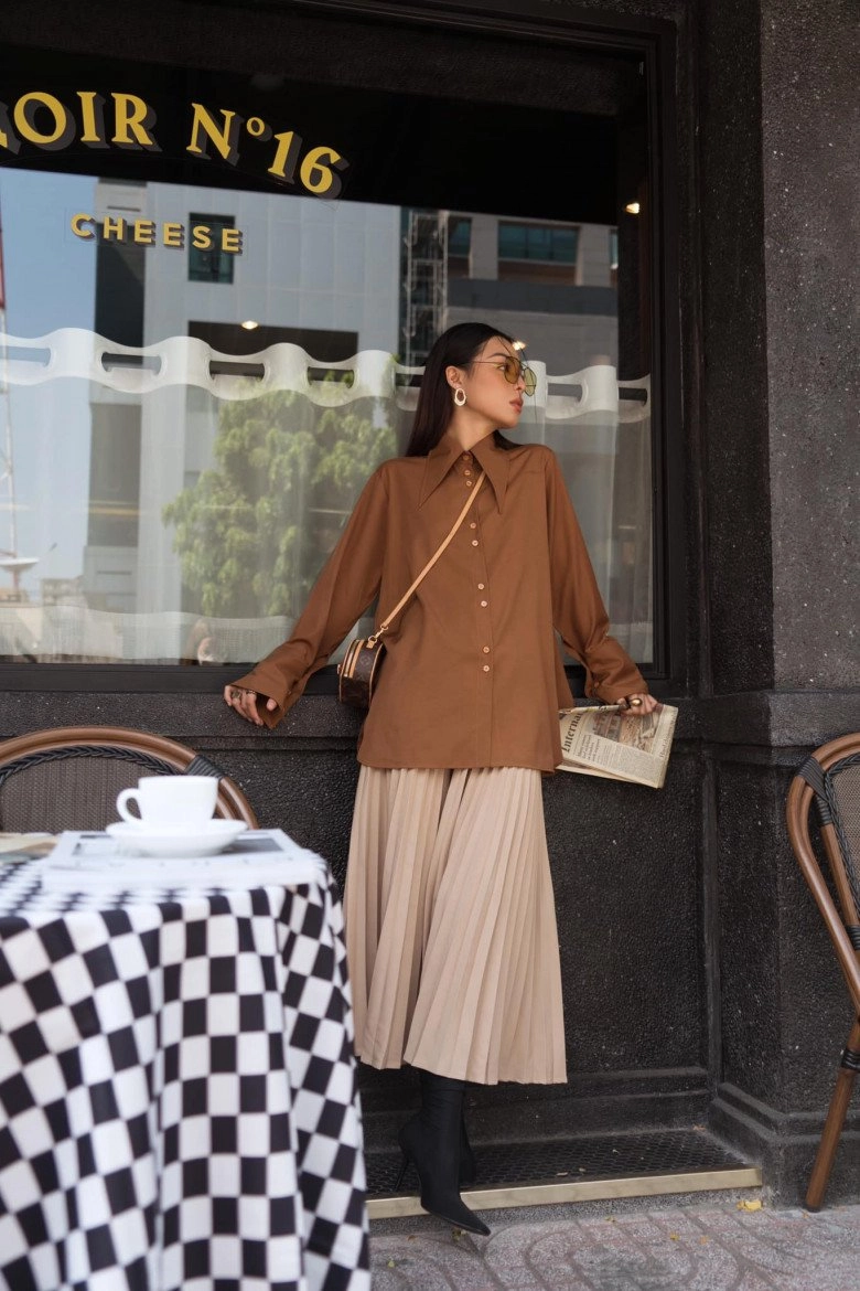 lên đồ sành điệu với đủ style mấy ai biết chị em yến trang-yến nhi chỉ mặc toàn sơ mi nam - 5