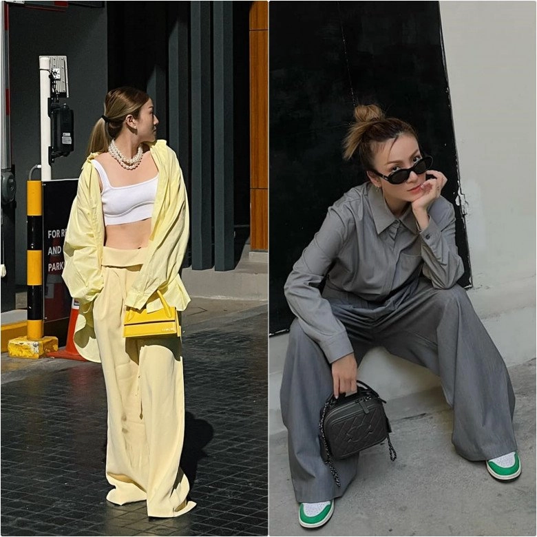 lên đồ sành điệu với đủ style mấy ai biết chị em yến trang-yến nhi chỉ mặc toàn sơ mi nam - 12