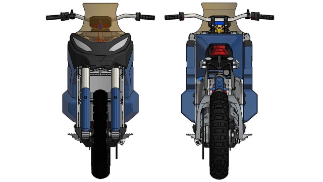 Lightning motorcycles tiết lộ thiết kế mẫu xe điện mang kiểu dáng adv - 5