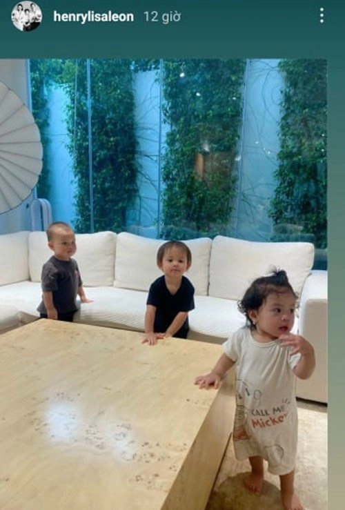 Lisa leon nhàhồ ngọc hà lép vế khi chung khung hình với bé gái lai tây xinh xắn - 3