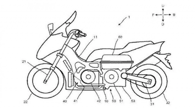 Lộ bằng sáng chế yamaha đang phát triển tmax hybrid mới - 3