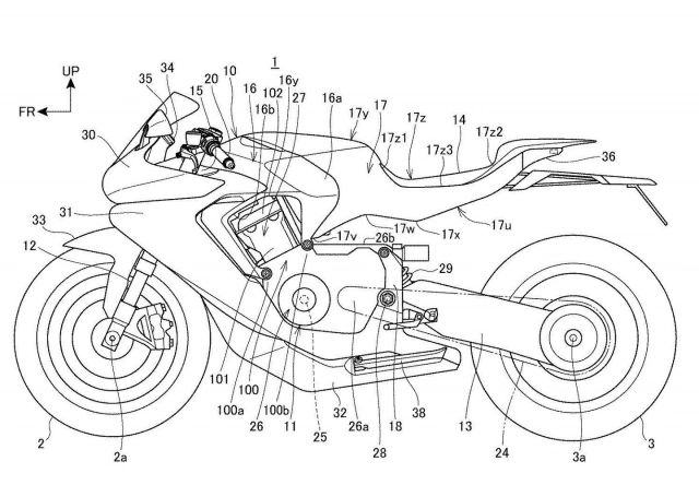 Lộ diện bằng sáng chế về superbike cbr1000rr-r fireblade thế hệ tiếp theo - 1