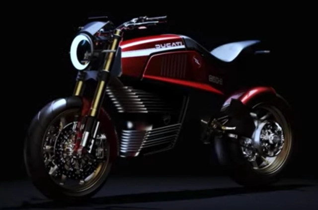 Lộ diện video mẫu mô tô điện ducati 860-e từ nhà thiết kế italdesign - 2