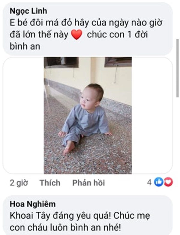 Ly kute xưa gầy rộc lên chùa dưỡng thai giờ hạnh phúc vì con lớn đẹp trai rất ngoan - 5