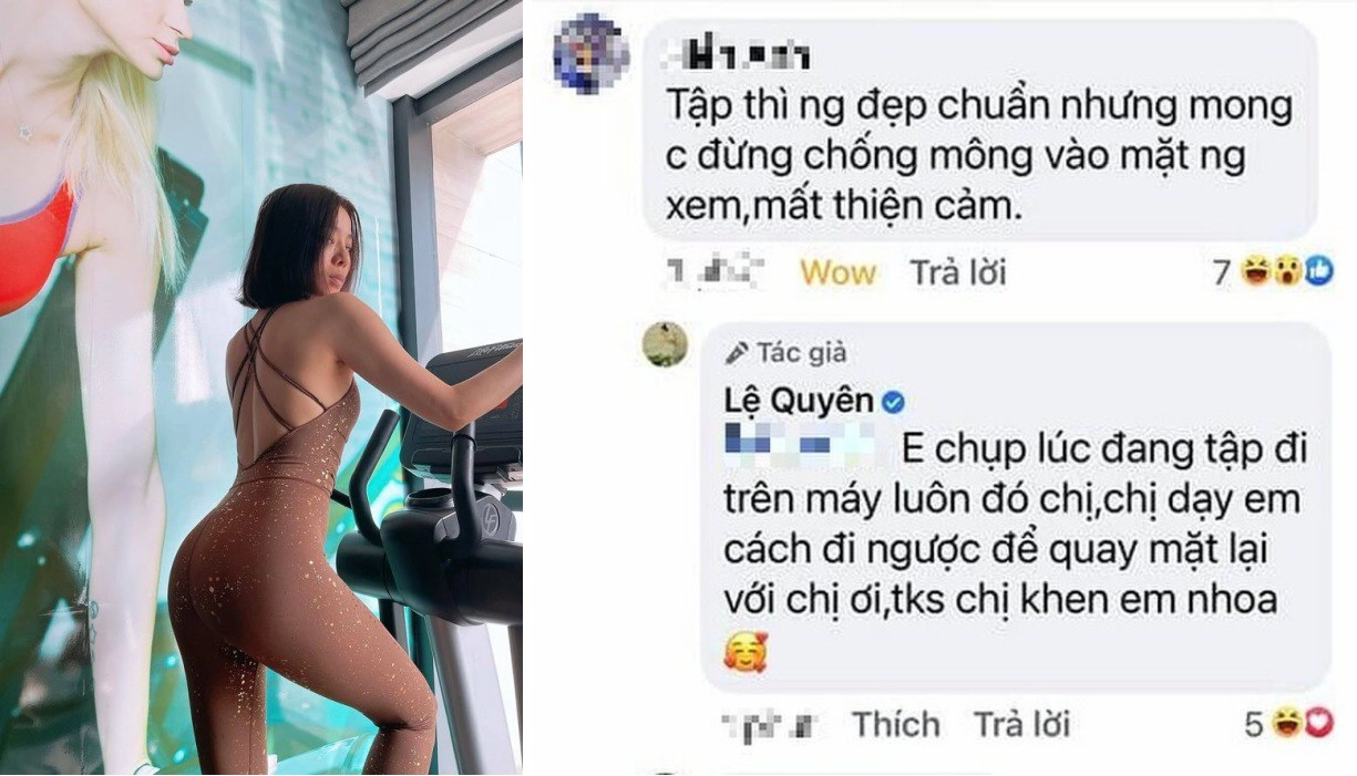 Mặc ai chê già xấu lệ quyên vẫn lẳng lặng squat cả xấp tạ xem kĩ thuật còn choáng hơn - 3