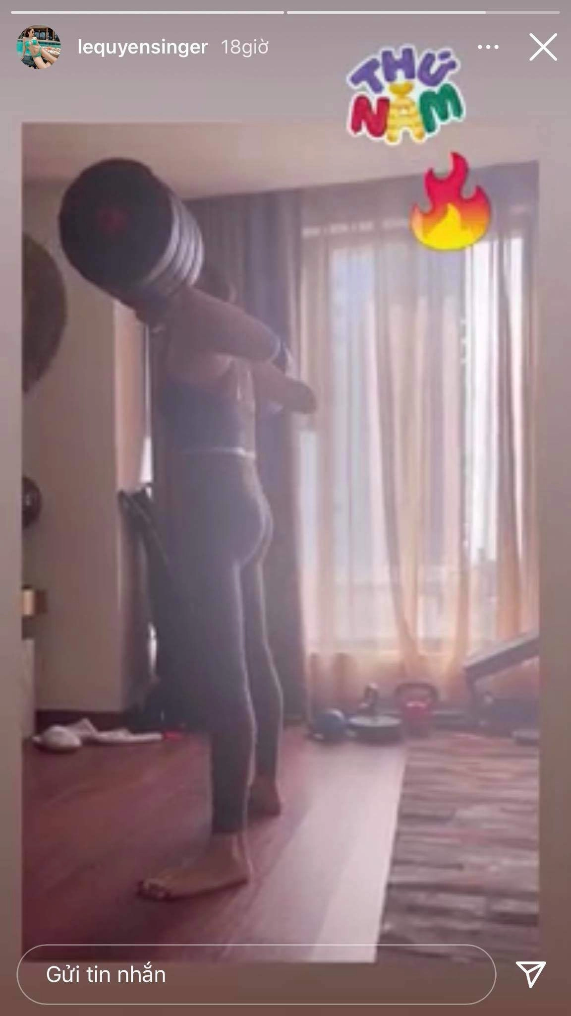 Mặc ai chê già xấu lệ quyên vẫn lẳng lặng squat cả xấp tạ xem kĩ thuật còn choáng hơn - 8