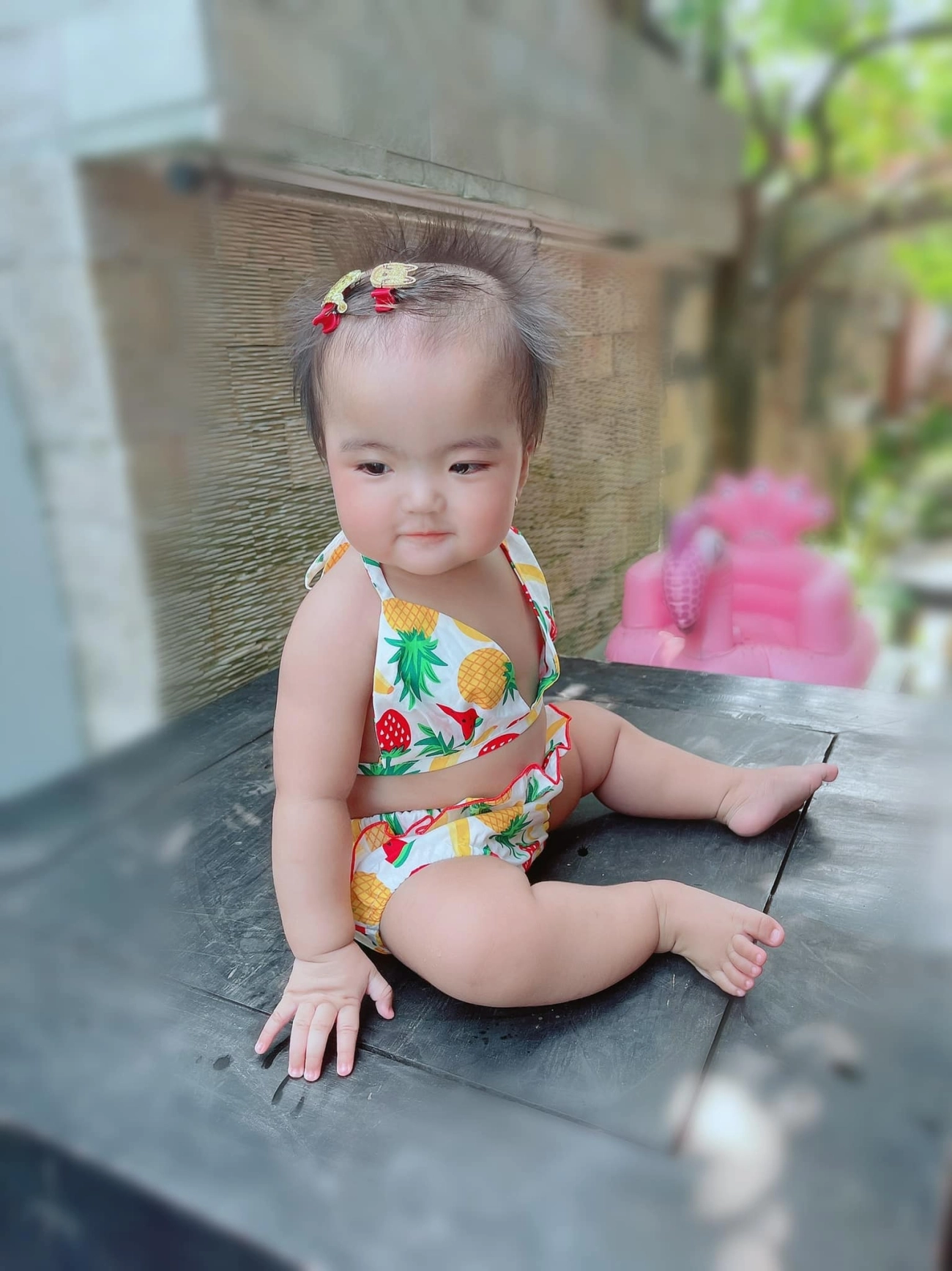 Mặc ai chê vợ mạc văn khoa vẫn khoe con đều đặn cô nhóc 8 tháng bụ bẫm đáng yêu - 3
