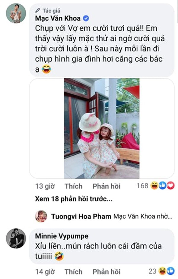 Mạc văn khoa mặc váy vợ để nịnh con gái cười nghe mọi người nhận xét lại thấy buồn - 4