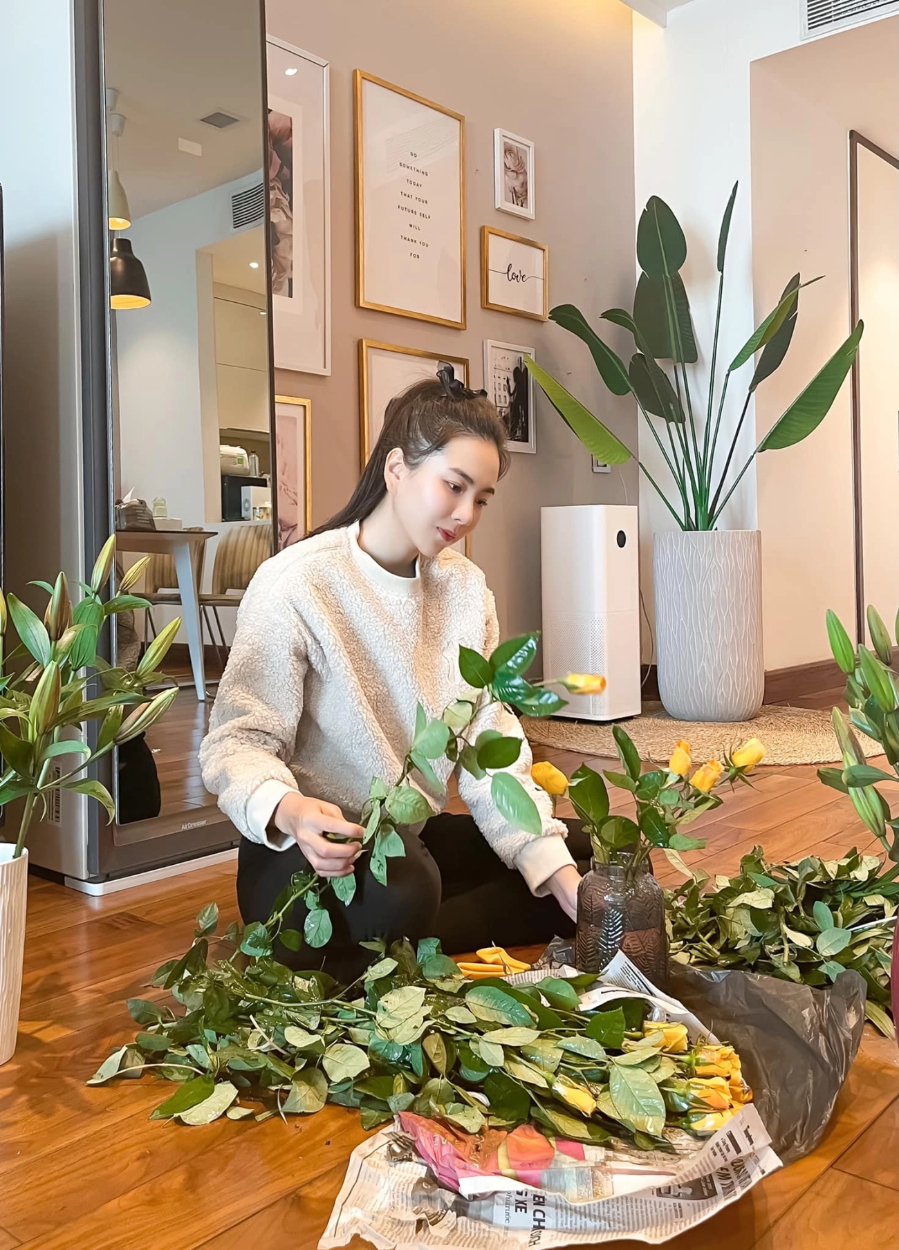 Mai ngọc dương tính covid vẫn tập tạ chăm chỉ giữ nguyên múi bụng nhắn nhủ 1 điều - 9