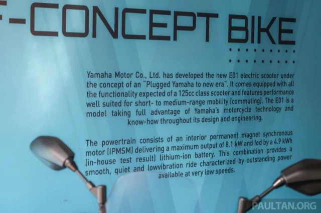 Malaysia tiết lộ về xe điện yamaha e-01 với giá xấp xỉ yamaha xmax 250 - 22