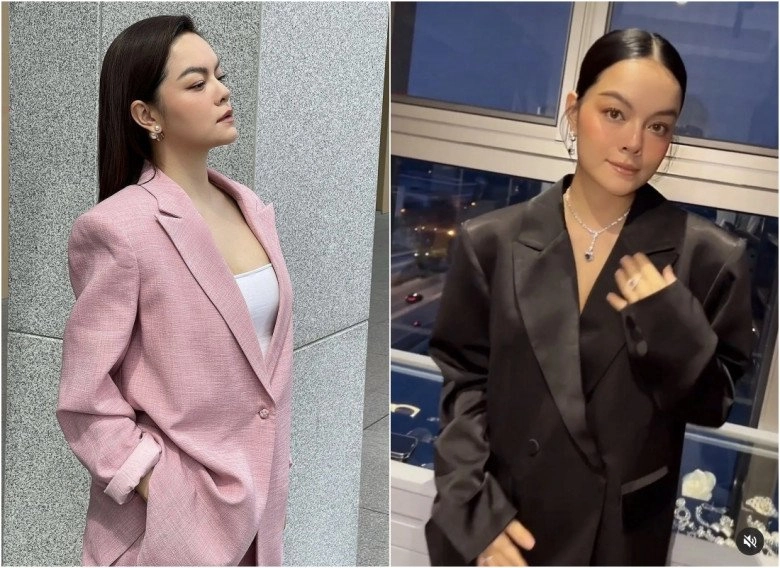 Mang bầu phạm quỳnh anh vẫn đi cao gót sang chảnh đụng hàng phượng chanel - hồ hà - 2