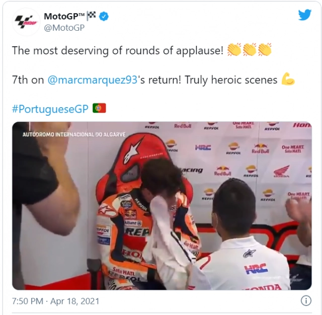 Marc marquez rơi nước mắt sau chặng đua thứ 3 tại portimao motogp - 4