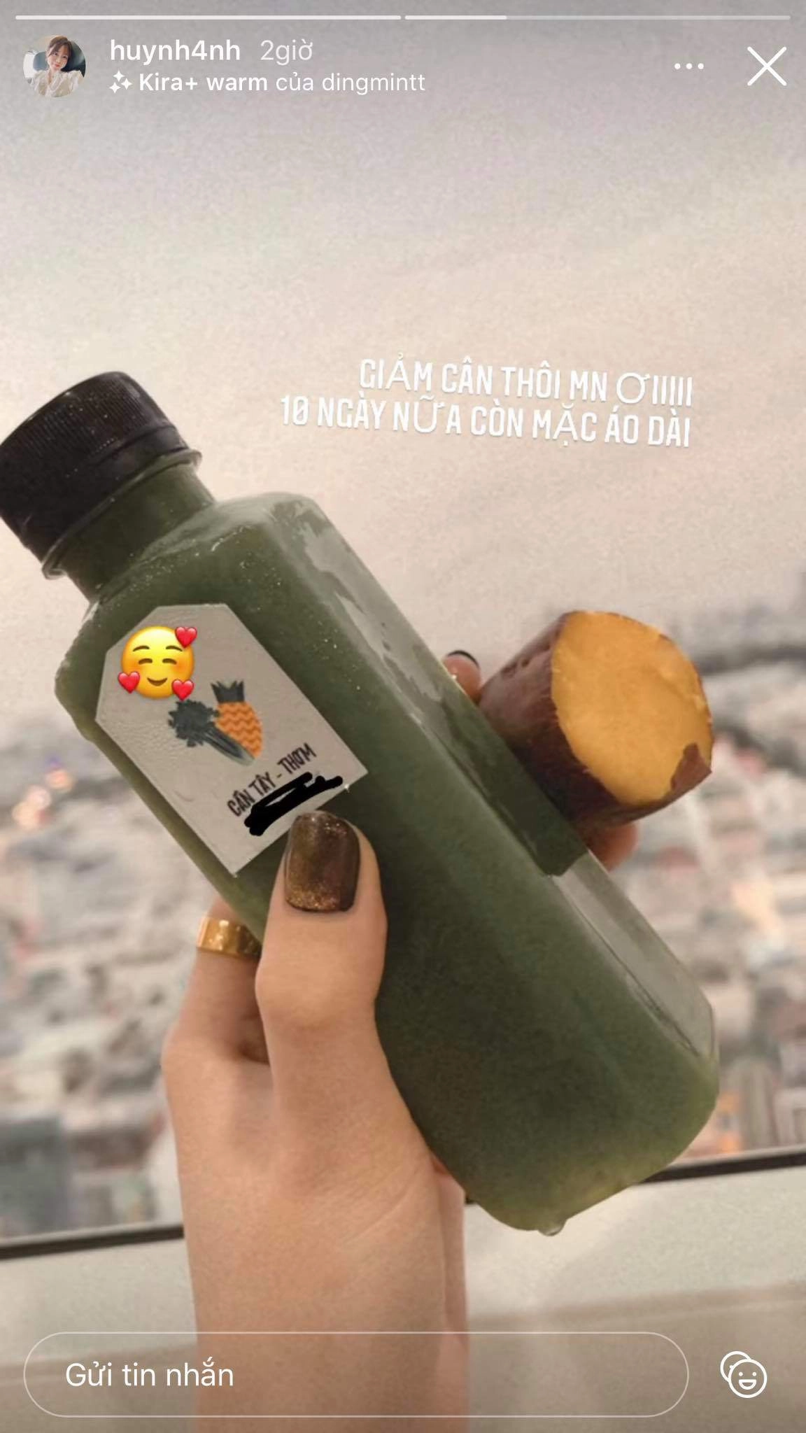 Mặt tròn vo bạn gái cũ quang hải lên dây cót giảm cân đón tết với thực đơn không ngờ - 7