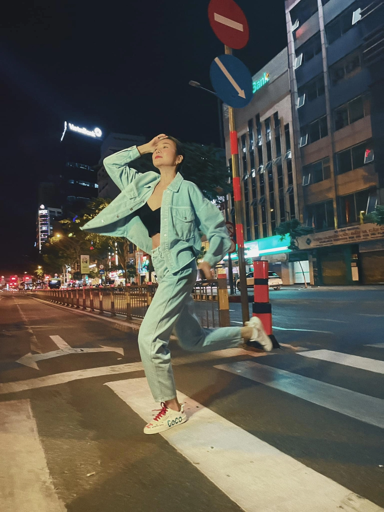 Màu xanh hot trend phủ sóng instagram sao việt hương giang xinh đàm thu trang không ai dám học theo - 8