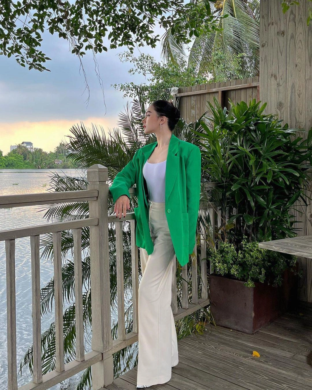 Màu xanh hot trend phủ sóng instagram sao việt hương giang xinh đàm thu trang không ai dám học theo - 17