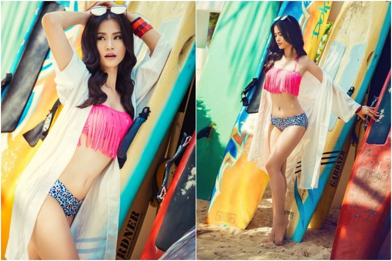Mẹ bỉm hot nhất vbiz kéo trễ quần biến tấu áo tắm nửa kín nửa hở phóng khoángchẳng kém ngọc trinh - 6