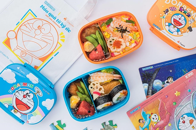 Mẹ chọn bento doraemon cho con bữa ăn vui khỏe chuẩn nhật bản - 2