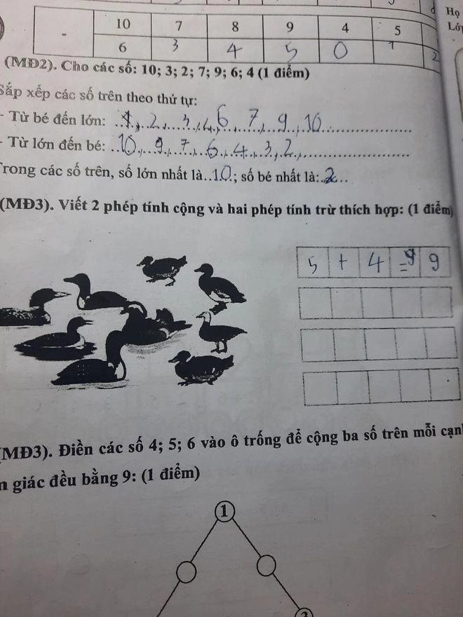 Mẹ hỏi cách làm toán lớp 1 của con 4 59 hay 3 69 mới đúng đáp án không ai ngờ được - 1