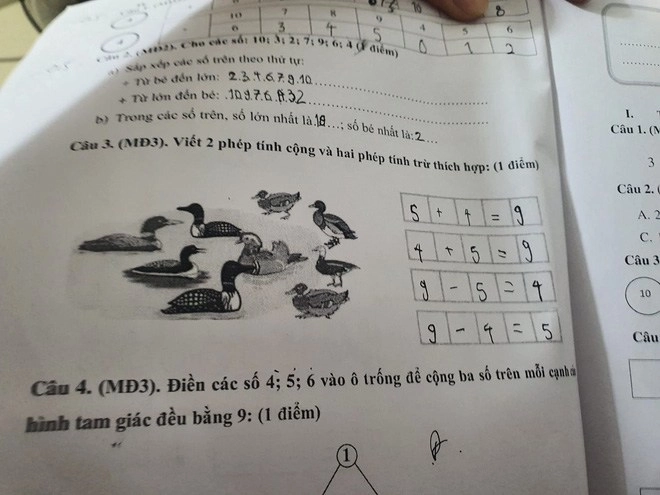 Mẹ hỏi cách làm toán lớp 1 của con 4 59 hay 3 69 mới đúng đáp án không ai ngờ được - 2