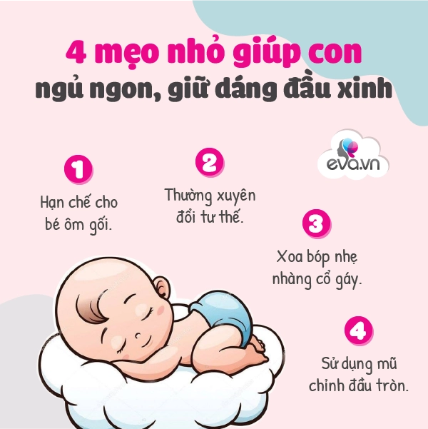 Mẹ lo con bị bẹp đầu dùng ngay 4 mẹo hay này đầu bé sẽ tròn xinh lại ngay - 5