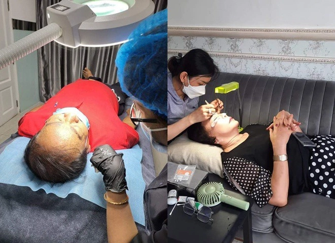 Mẹ ruột ngô thanh vân tuổi cao vẫn sành điệu với lông mày sắc nét mí mắt xăm chất lừ - 5