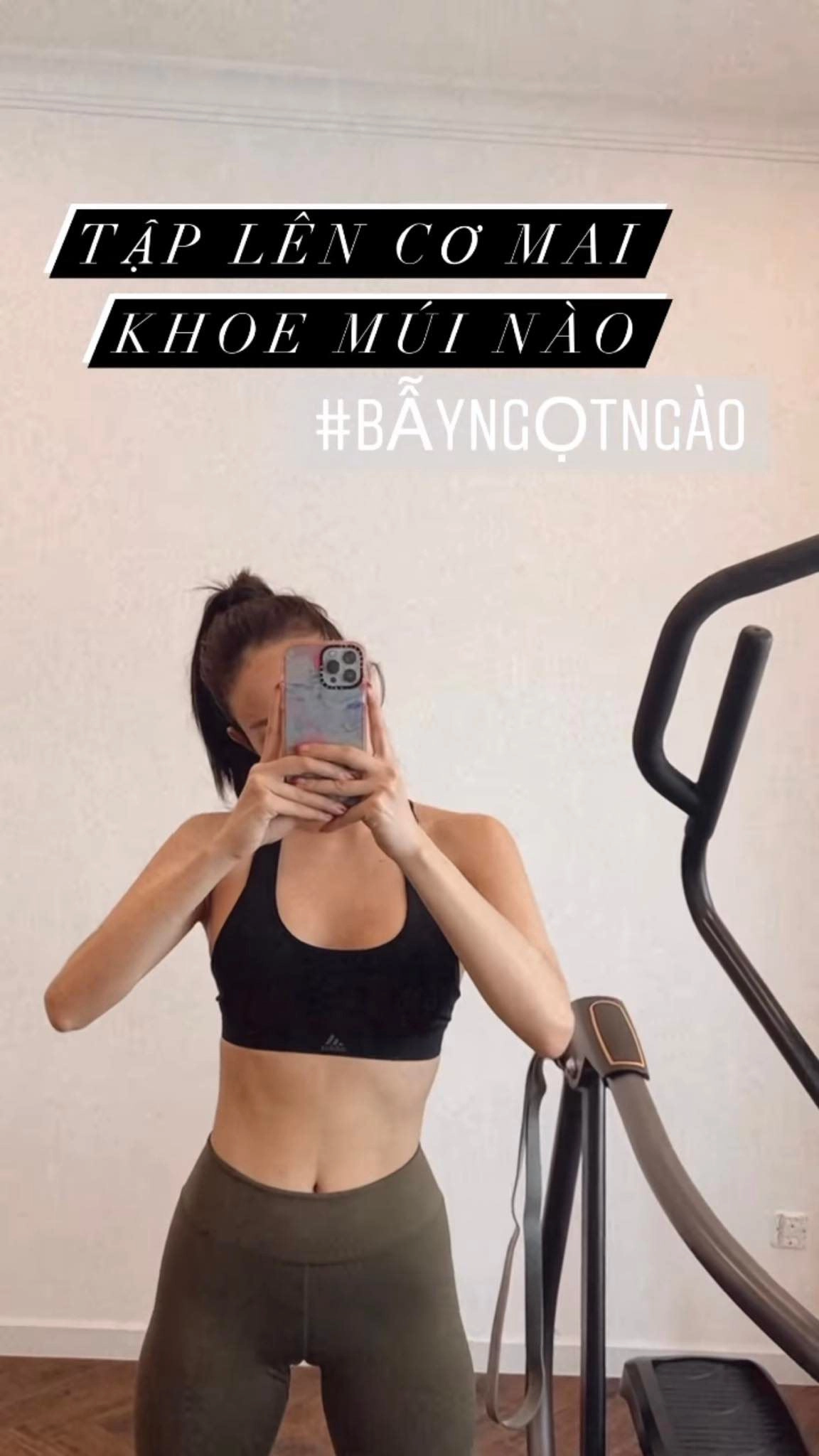 Minh hằng khoe vòng eo như vận động viên nhưng bị trừ điểm vì chiếc quần bó chẽn - 4
