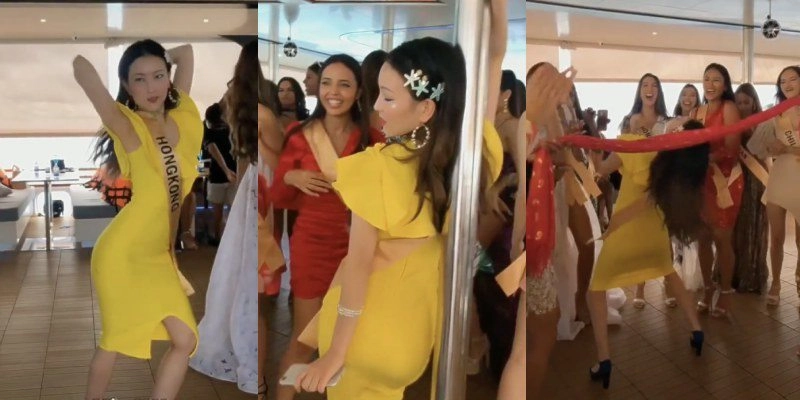 Miss grand international hoa hậu hongkong chơi trội diện bikini múa cột bốc lửa - 4