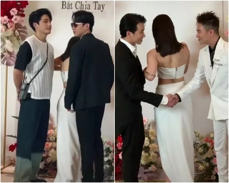 Miu lê được dàn sao nam che chắn khi diện đầm na ná ngọc trinh phải quay mặt vào trong cân chỉnh - 3