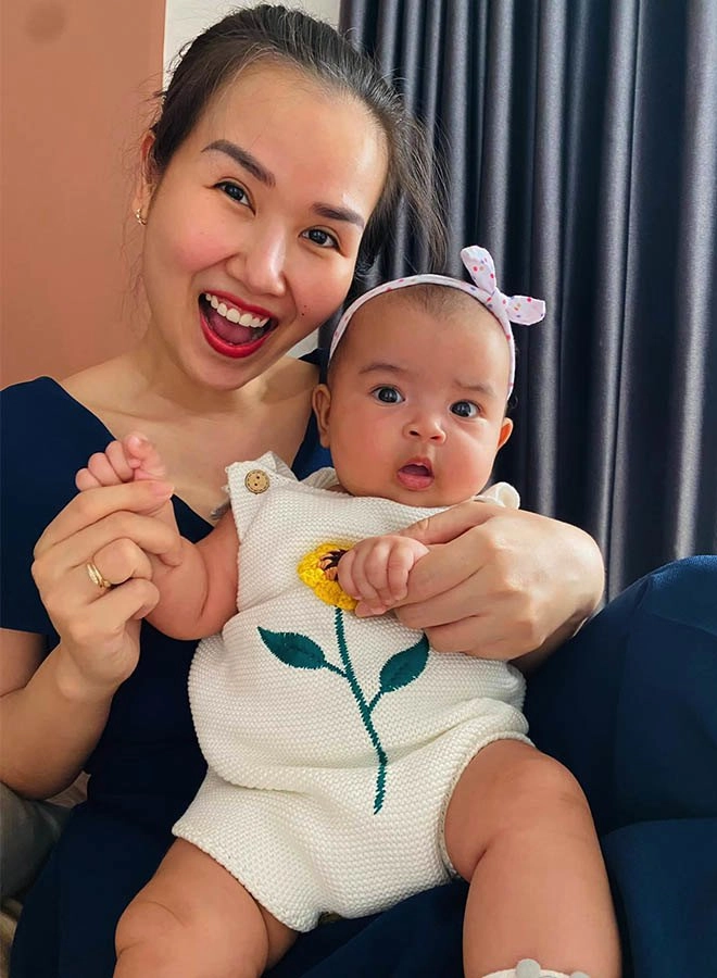 Mới sinh giống bố như lột con gái võ hạ trâm giờ có nét hao hao mẹ càng thêm xinh - 5