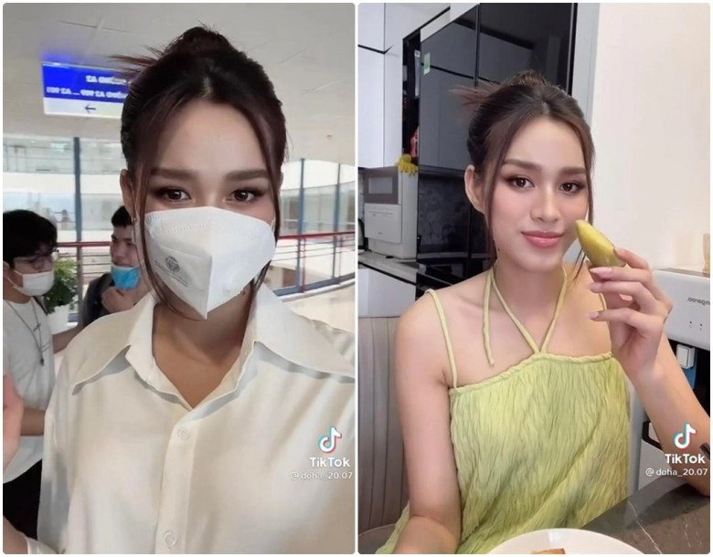 Một ngày chạy show co giò của đỗ thị hà tay ôm vương miện mặc nguyên đầm dạ hội đi thi - 3
