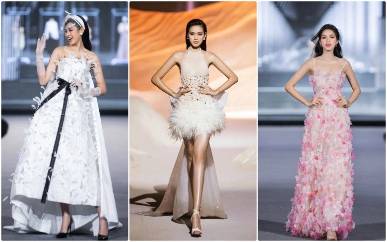 Một ngày chạy show co giò của đỗ thị hà tay ôm vương miện mặc nguyên đầm dạ hội đi thi - 6